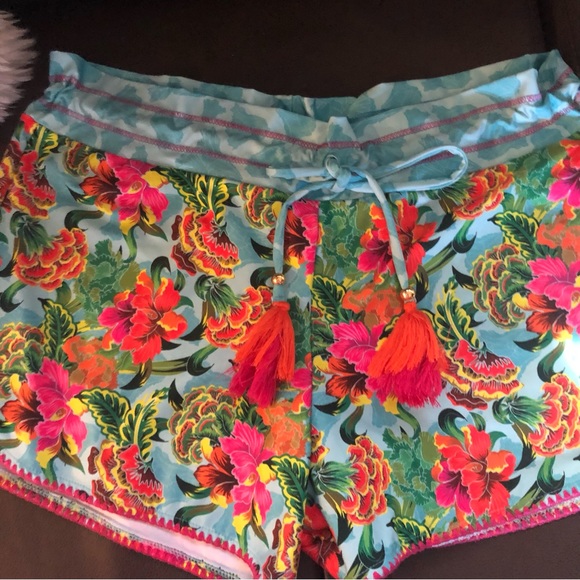 Costa Stripe Shorts in Coral